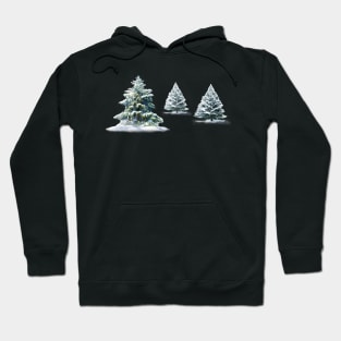 Snow Covered Trees Hoodie